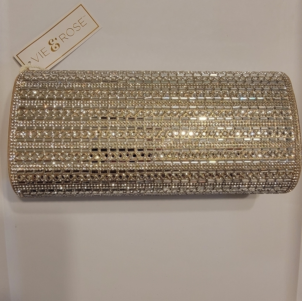 NWT Vie & Rose Crystal Clutch - Picture 5 of 12